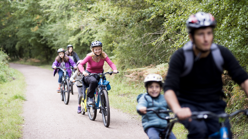 Bike rides with the family